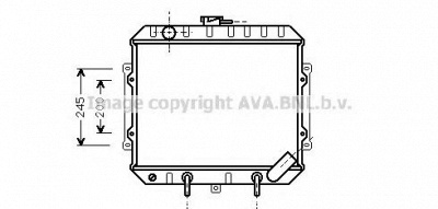 AVA QUALITY COOLING mt2006 -  Радиатор, охлаждение двигателя